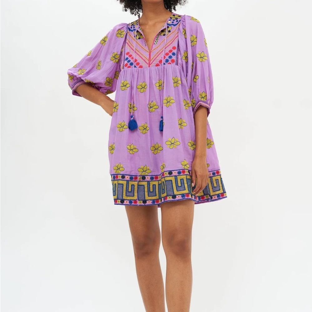 EUC- Oliphant Cuff Sleeve Mini in Lucknow Lilac size medium